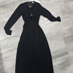 Chic Black Long Sleeve Dress